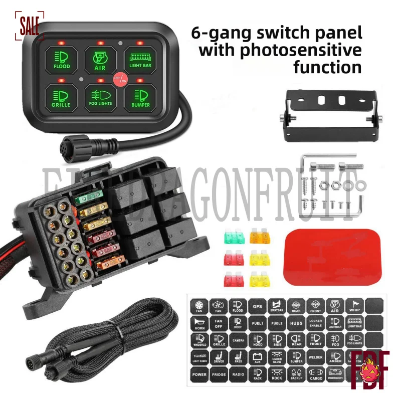 6 GangSwitch Panel 6 Port Panel Vehicle Marine Truck Sticker
6 GangSwitch Panel 6 Port Panel Vehicle Marine Truck Sticker