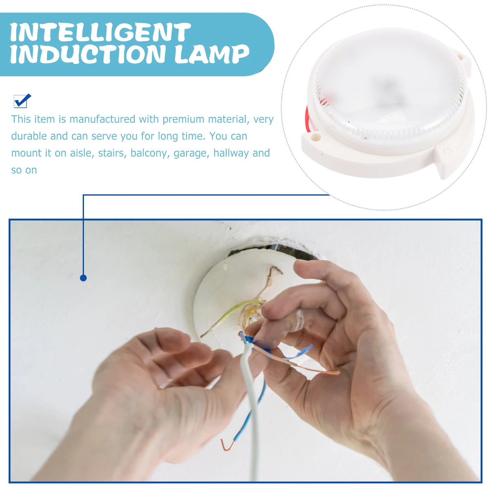 Led Ceiling Sound Sensor Ceiling Lamp Stair Hallway Garage Basement Motion Sensor Light Energy Saving Acrylic Rustproof Durable
Led Ceiling Sound Sensor Ceiling Lamp Stair Hallway Garage Basement Motion Sensor Light Energy Saving Acrylic Rustproof Durable