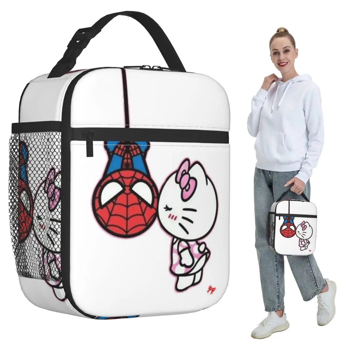 Hello Kitty Spiderman Insulated Lunch Bag for Women Office Cooler Thermal Food Box Tote Leakproof Lunch Boxes Container
Hello Kitty Spiderman Insulated Lunch Bag for Women Office Cooler Thermal Food Box Tote Leakproof Lunch Boxes Container