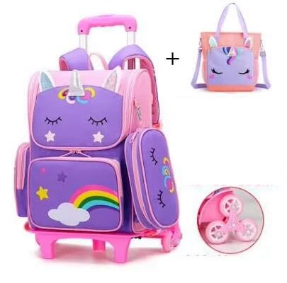 Kids Wheeled Backpack set with Handbag for girls School Trolley Bags with Lunch Bag pen bag School Rolling Backpack Bags
Kids Wheeled Backpack set with Handbag for girls School Trolley Bags with Lunch Bag pen bag School Rolling Backpack Bags