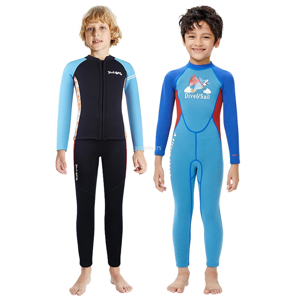 2.5mm Kids Wetsuit Neoprene Tight Base Layer Diving Suit Long Sleeves Boys High Elasticity Surfing Rafting Sailing Floatsuit
2.5mm Kids Wetsuit Neoprene Tight Base Layer Diving Suit Long Sleeves Boys High Elasticity Surfing Rafting Sailing Floatsuit