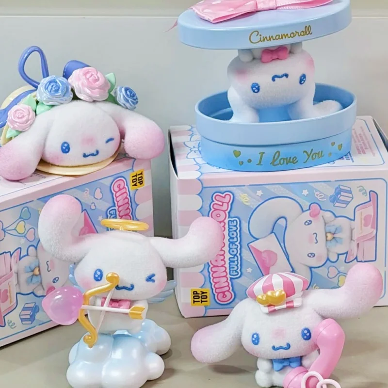 Authentic Cinnamoroll Full Of Love Series Blind Box Kawaii Flocked Figurine Desktop Ornament Decoration Kawaii Surprise Gift toy
Authentic Cinnamoroll Full Of Love Series Blind Box Kawaii Flocked Figurine Desktop Ornament Decoration Kawaii Surprise Gift toy