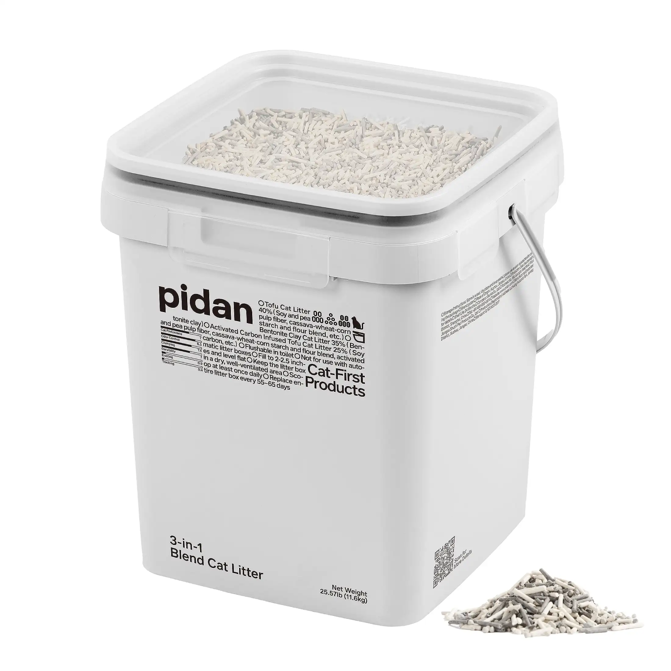 3-in-1 tofu-based clumping cat litter, 25.57 lb bag
3-in-1 tofu-based clumping cat litter, 25.57 lb bag