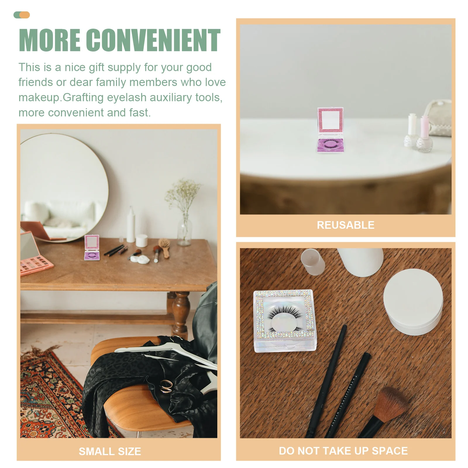 3Pcs Creative Eyelash Cases Transparent Lid Design Practical Durable Gift Supply Women Girls Eyelash Cases Delicate Lash Case
3Pcs Creative Eyelash Cases Transparent Lid Design Practical Durable Gift Supply Women Girls Eyelash Cases Delicate Lash Case