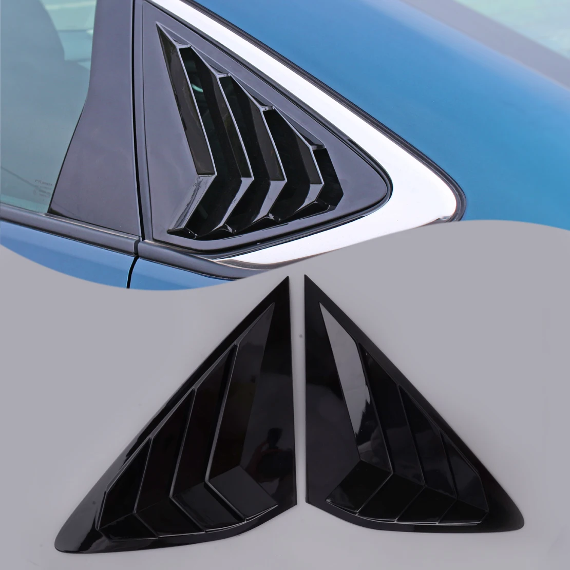 1 Pair Gloss Black Rear Quarter Window Louver Shutter Cover Trim ABS Fit for Honda Accord 2023 2024
1 Pair Gloss Black Rear Quarter Window Louver Shutter Cover Trim ABS Fit for Honda Accord 2023 2024