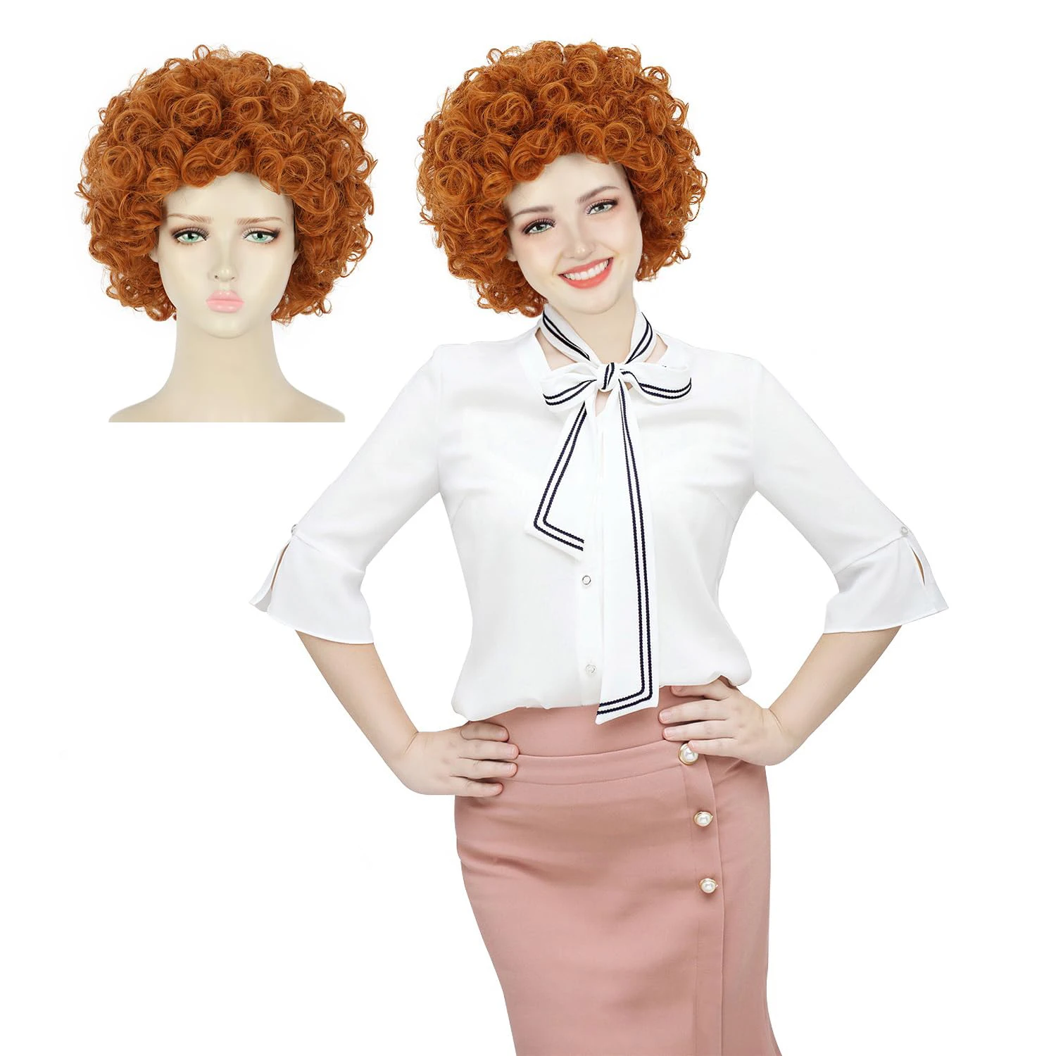 Yuehong Adult Short Orange Curly Fluffy Afro Wig 70S 80S Disco Costume Hair Heat Resistant Synthetic Fibers Durable Breathable W
Yuehong Adult Short Orange Curly Fluffy Afro Wig 70S 80S Disco Costume Hair Heat Resistant Synthetic Fibers Durable Breathable W
