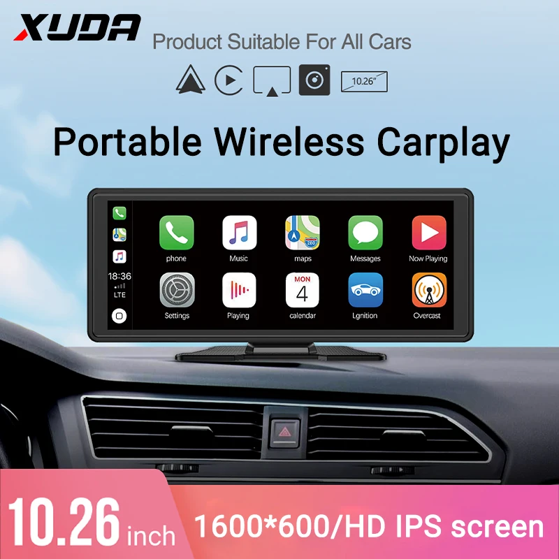 XUDA NEW 10.26 Portable Car Media Player Smart Big Screen Carplay & Android Auto HD Touch Screen Car MP5 for Apple or Android
XUDA NEW 10.26 Portable Car Media Player Smart Big Screen Carplay & Android Auto HD Touch Screen Car MP5 for Apple or Android