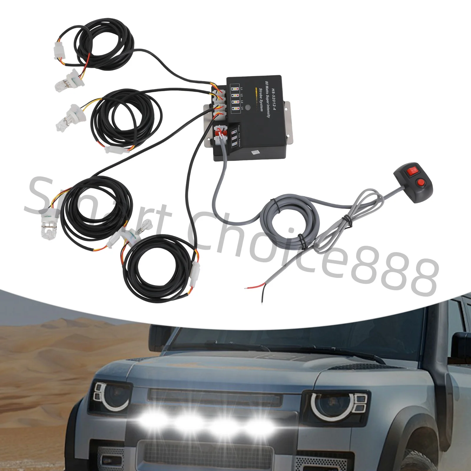 12V HID Strobe Light 80W 4 HID Bulbs Strobe Lights Emergency IP67 Waterproof 7 Flash Patterns Strobe Light System Warning Lights
12V HID Strobe Light 80W 4 HID Bulbs Strobe Lights Emergency IP67 Waterproof 7 Flash Patterns Strobe Light System Warning Lights