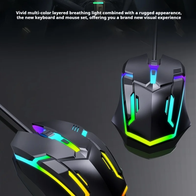 Shipadoo E-Sports USB Wired Mouse Rainbow Luminous 1200 DPI Optical Gamer Wear-resistant for Business Desktop Laptop Computer
Shipadoo E-Sports USB Wired Mouse Rainbow Luminous 1200 DPI Optical Gamer Wear-resistant for Business Desktop Laptop Computer