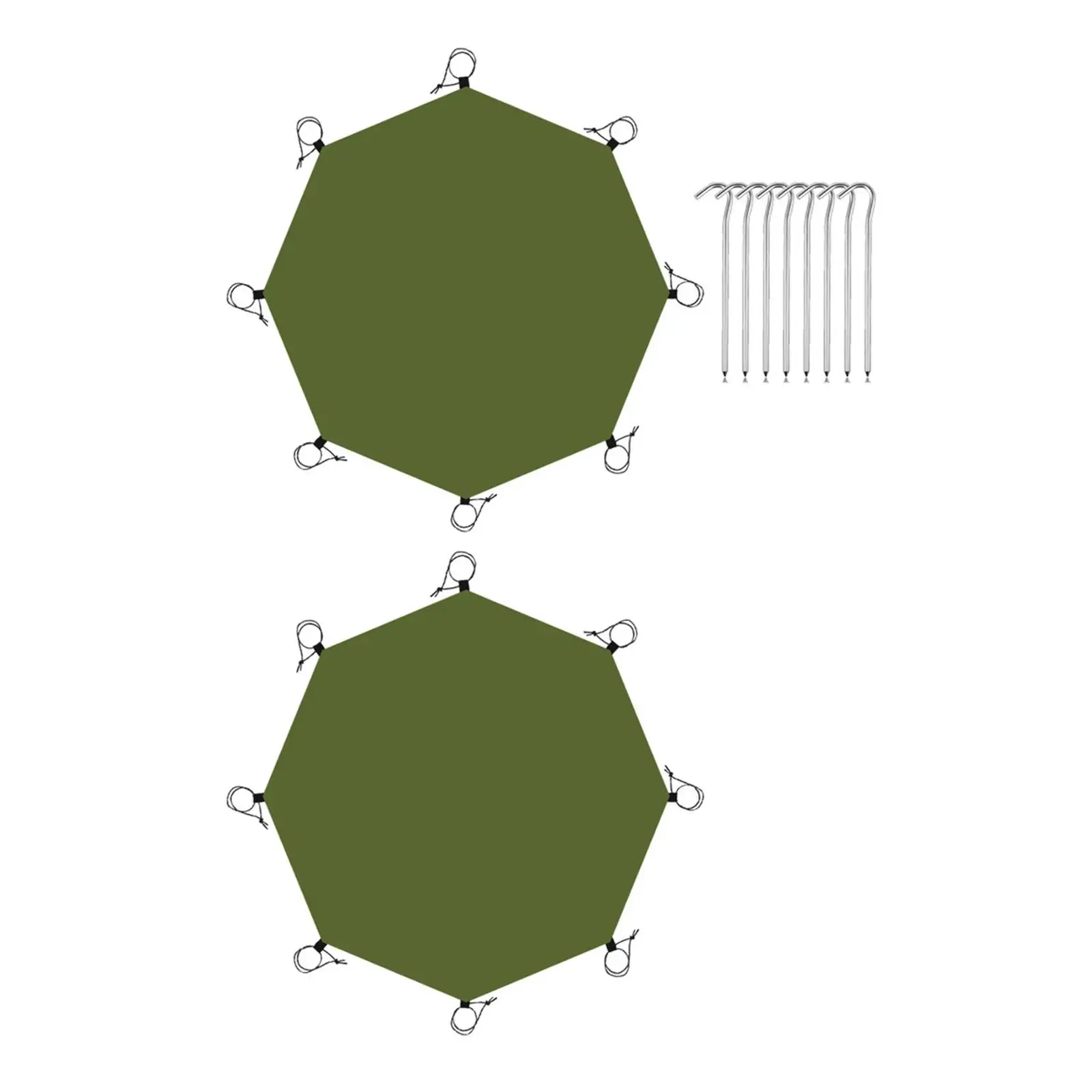 Waterproof Octagonal Tent Footprint for Backpacking Trips Hiking Trekking
Waterproof Octagonal Tent Footprint for Backpacking Trips Hiking Trekking