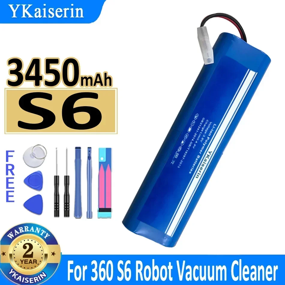 For 360 S6 Robot Vacuum Cleaner Robotic Vacuum Cleaner Battery S6 3450mAh Long Lasting
For 360 S6 Robot Vacuum Cleaner Robotic Vacuum Cleaner Battery S6 3450mAh Long Lasting