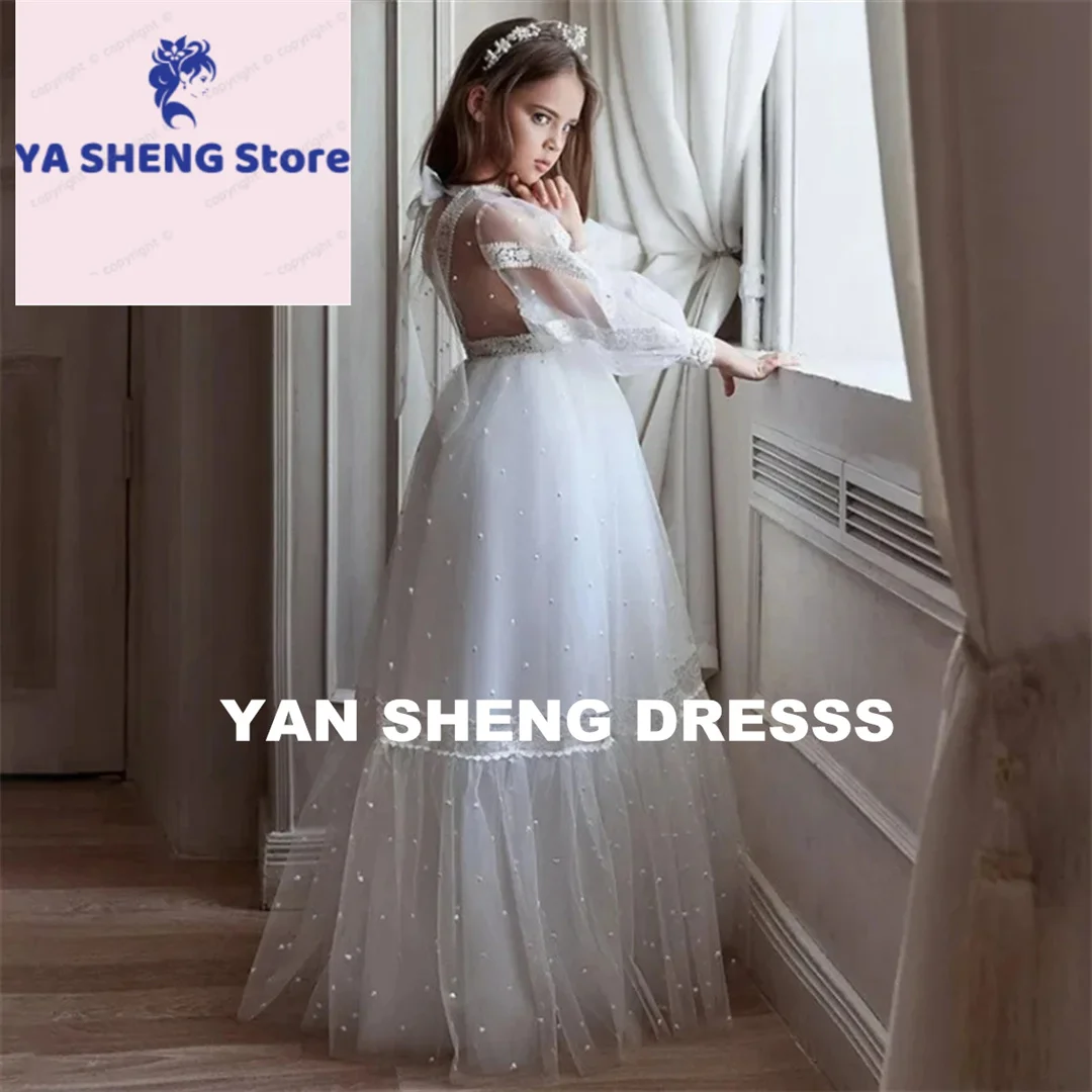 Customized Flower Girl Dress Tulle Puffy Evening Prom Applique Long sleeve Floor Length Child First Eucharistic Birthday Party D
Customized Flower Girl Dress Tulle Puffy Evening Prom Applique Long sleeve Floor Length Child First Eucharistic Birthday Party D