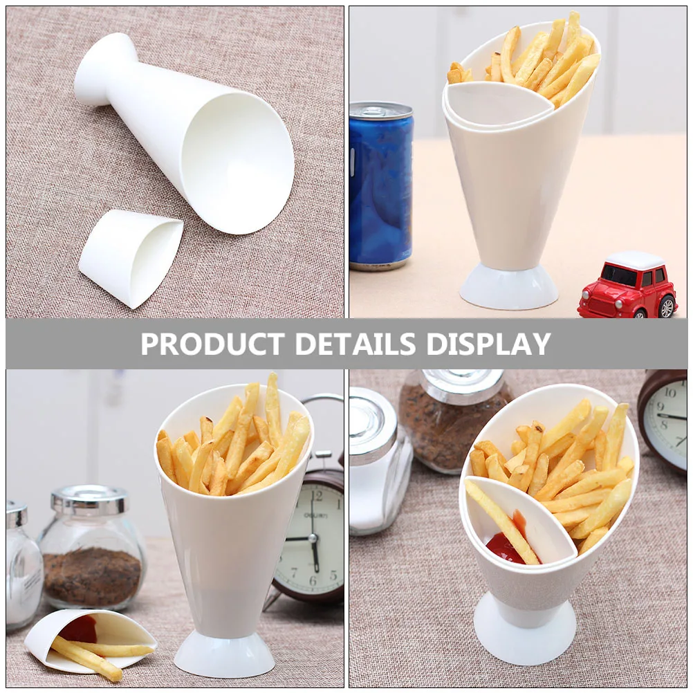 6Pcs Cone Dipping Cup White PP Salad Bowl Multi Purpose Use For Cucumber Sticks Carrot Sticks Party Dinnerware
6Pcs Cone Dipping Cup White PP Salad Bowl Multi Purpose Use For Cucumber Sticks Carrot Sticks Party Dinnerware