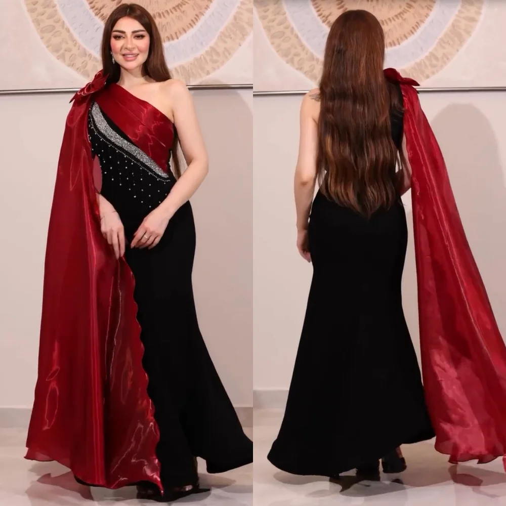 Customized High Quality Jersey Pleat Sequined Bow Mermaid One-shoulder Long Dresses Bespoke Occasion Prom Exquisite
Customized High Quality Jersey Pleat Sequined Bow Mermaid One-shoulder Long Dresses Bespoke Occasion Prom Exquisite