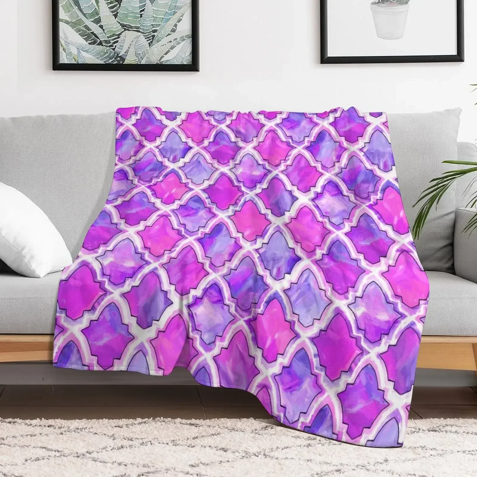 Marrakesh Inspired Moroccan In Purple & Magenta Throw Blanket Sofas cosplay anime Bed Summer Beddings Blankets
Marrakesh Inspired Moroccan In Purple & Magenta Throw Blanket Sofas cosplay anime Bed Summer Beddings Blankets
