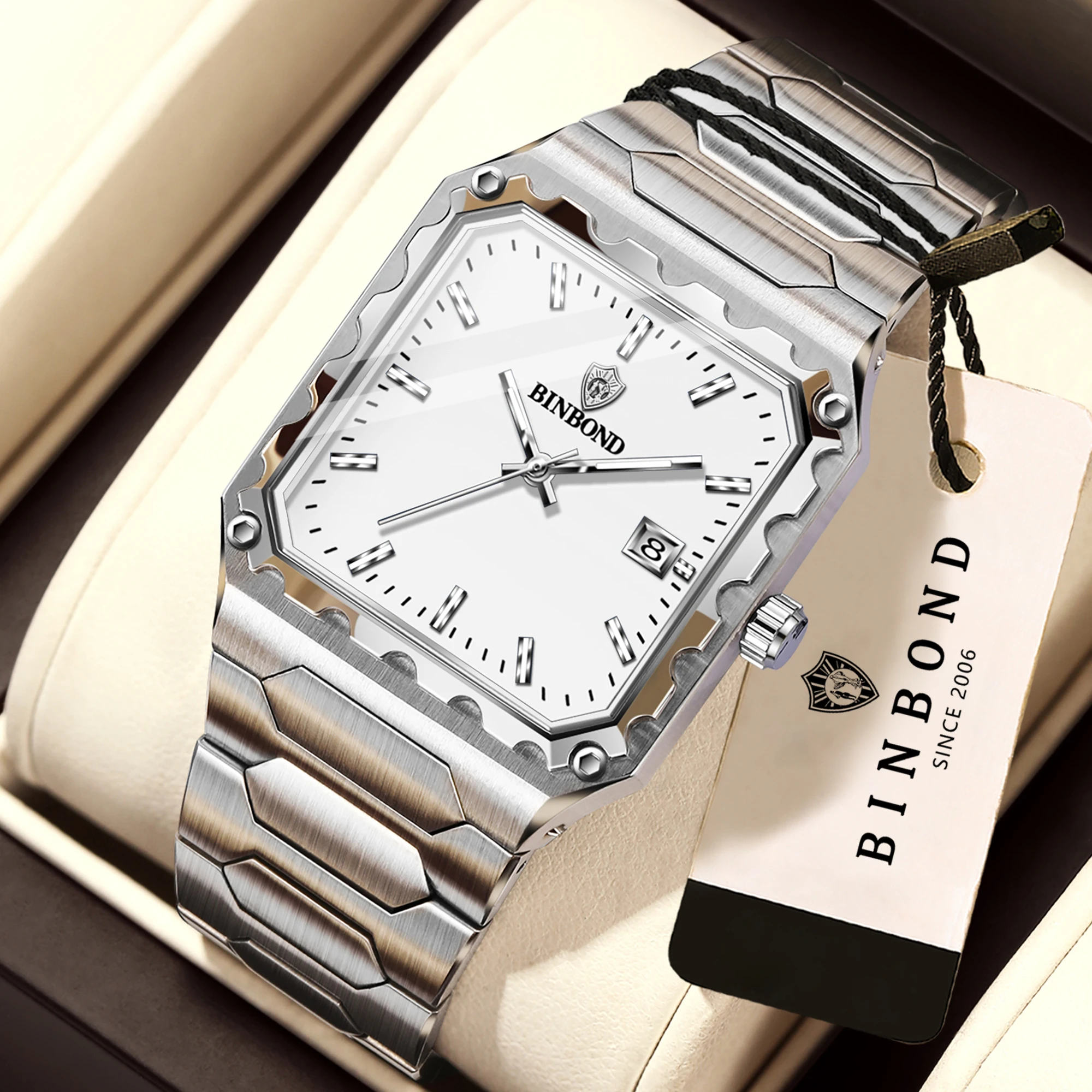 BINBOND B2517 Luxury Men's Quartz Watch Men's Original Watch Waterproof Night Light Date Stainless Steel Watch Men's
BINBOND B2517 Luxury Men's Quartz Watch Men's Original Watch Waterproof Night Light Date Stainless Steel Watch Men's