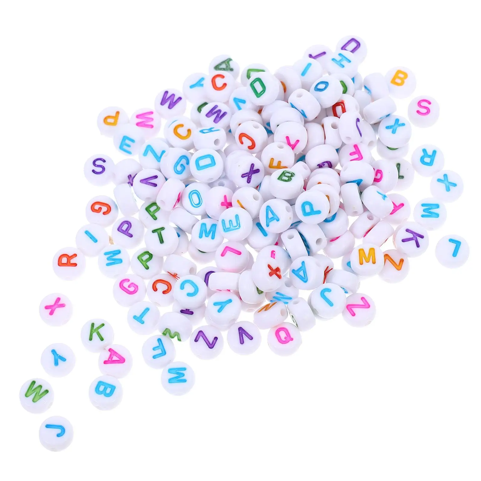 100pcs Alphabet Letter Beads Acrylic Round Charm DIY Bracelets Necklace Kids Educational Toy Safe Wear Resistant Colorful
100pcs Alphabet Letter Beads Acrylic Round Charm DIY Bracelets Necklace Kids Educational Toy Safe Wear Resistant Colorful