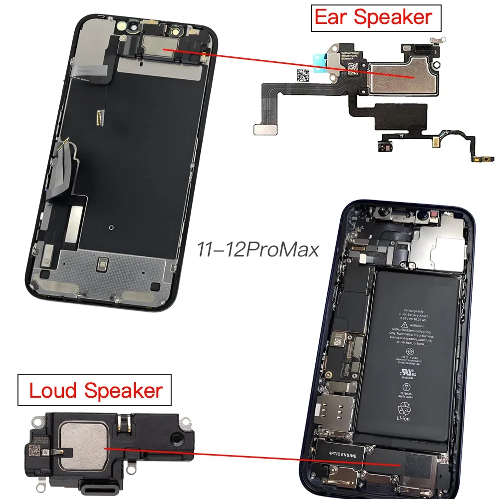 Замена поп-верхней наушников для IPhone 11 12 Mini Pro Max, нижний громкий динамик
Замена поп-верхней наушников для IPhone 11 12 Mini Pro Max, нижний громкий динамик