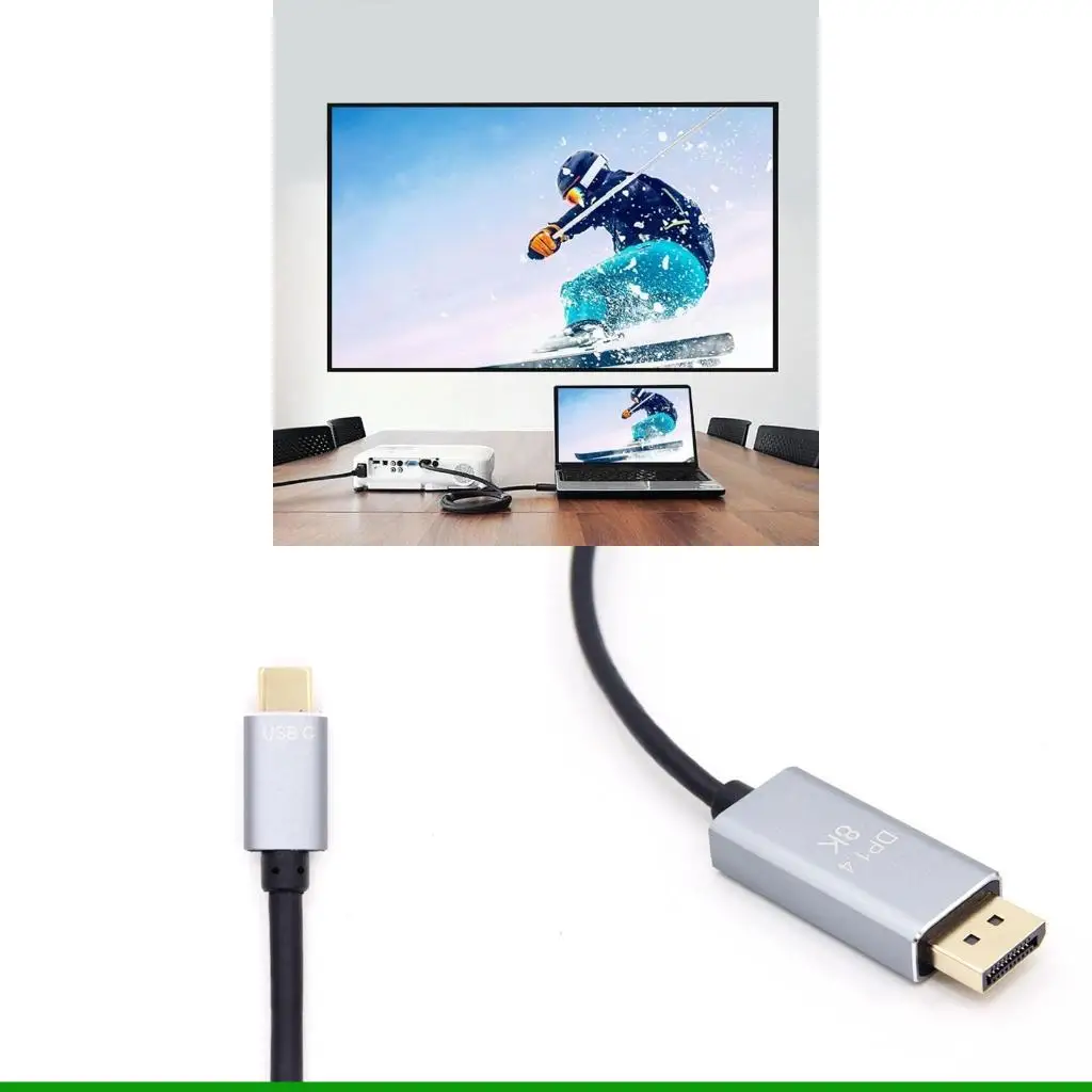 U55C USB C to DisplayPort 1.4 Cable 8K USB Type-C to DP 1.4 Mode Video Adapter Converter 8K 120Hz DP Monitor Cable
U55C USB C to DisplayPort 1.4 Cable 8K USB Type-C to DP 1.4 Mode Video Adapter Converter 8K 120Hz DP Monitor Cable