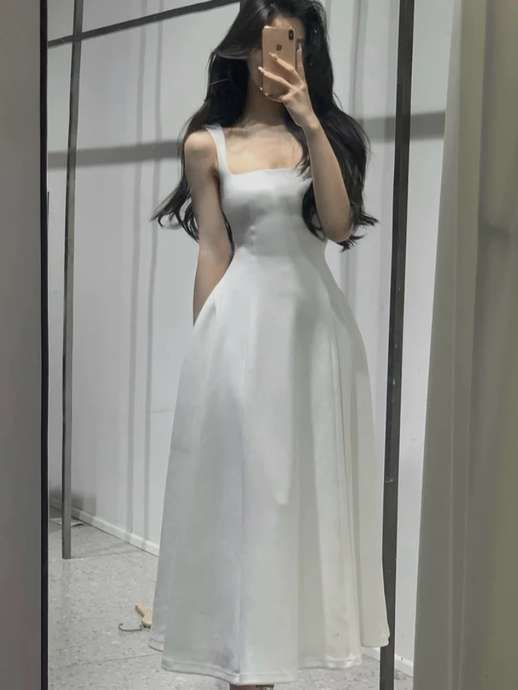 2025 Women Summer Solid Midi Dress French Elegant Holiday Party Dresses A-line Prom Robe Wedding Vestidos Ladies Clothes New
2025 Women Summer Solid Midi Dress French Elegant Holiday Party Dresses A-line Prom Robe Wedding Vestidos Ladies Clothes New