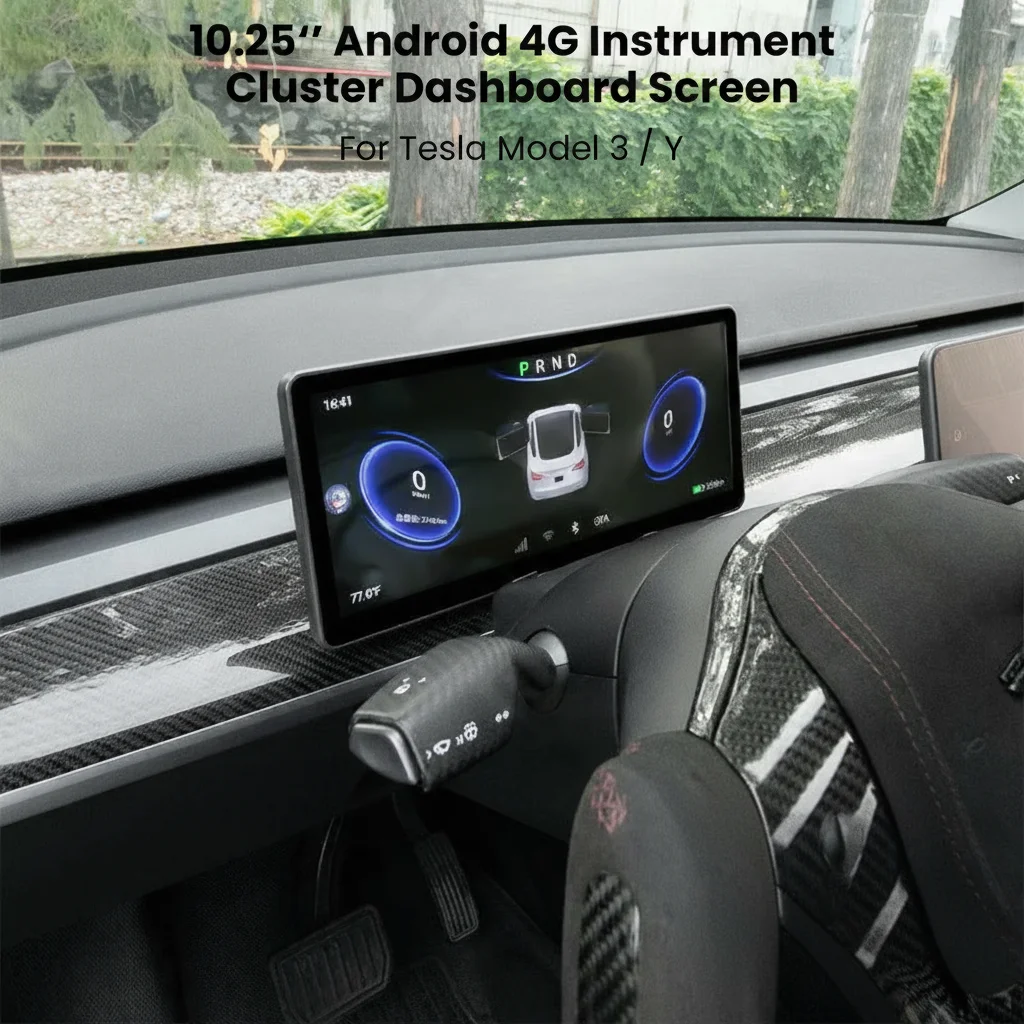 10.25Inch 4G Dashboard Screen for Tesla Model 3/Y Dashboard Display HUD Instrument Cluster Android OTA upgrade MULTIPLE UISTYLES
10.25Inch 4G Dashboard Screen for Tesla Model 3/Y Dashboard Display HUD Instrument Cluster Android OTA upgrade MULTIPLE UISTYLES