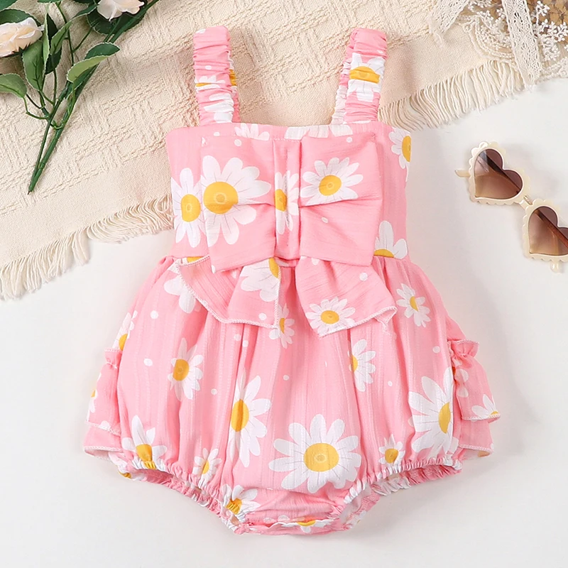 Tregren 3-24M Infant Baby Girl Romper Casual Sleeveless Bow Front Floral Print Bodysuit Clothes
Tregren 3-24M Infant Baby Girl Romper Casual Sleeveless Bow Front Floral Print Bodysuit Clothes