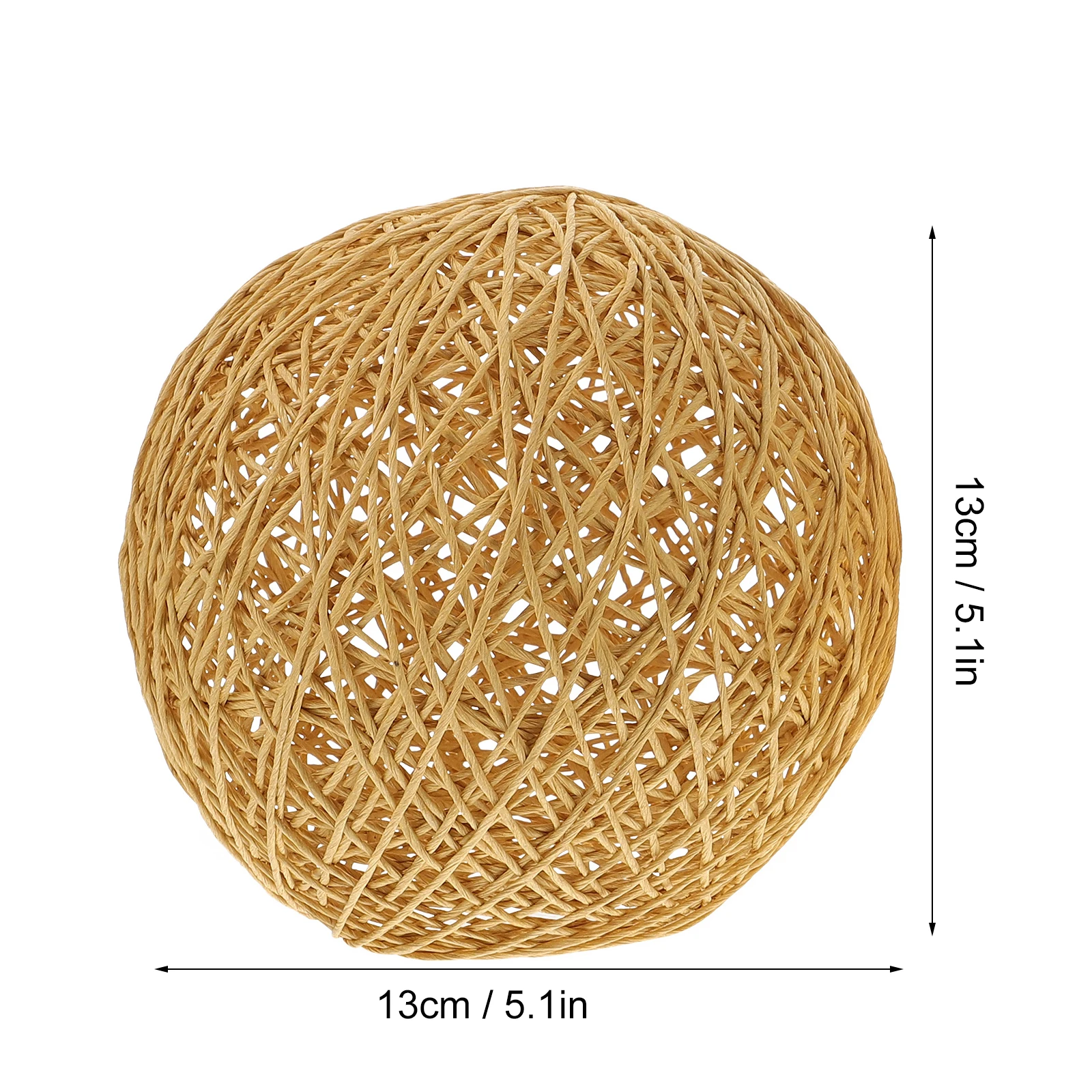 2pcs Round Globe Pendant Lamp Shades Woven Rattan Light Cover For Ceiling Lamp Rustic Hanging Lampshade Decorative Replacement
2pcs Round Globe Pendant Lamp Shades Woven Rattan Light Cover For Ceiling Lamp Rustic Hanging Lampshade Decorative Replacement