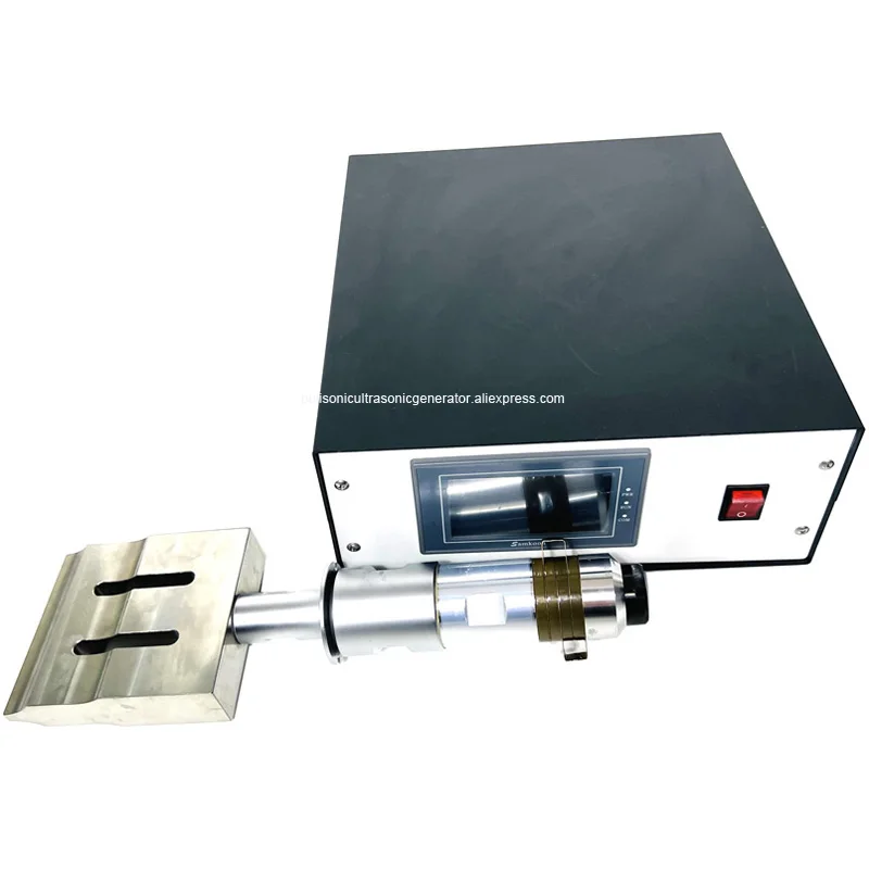 20KHz Ultrasonic Sealing System with 120*10mm Titanium Horn for Mask Manufacturing and Paper Cup Welding
20KHz Ultrasonic Sealing System with 120*10mm Titanium Horn for Mask Manufacturing and Paper Cup Welding