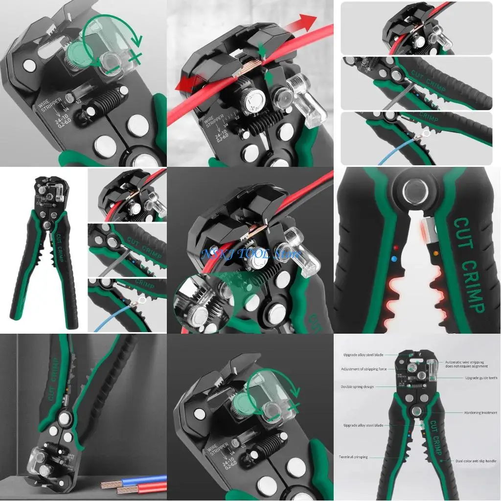 L8RC Heavy Duty Wire Stripper Tool Pliers Automatic Stripping Cutter Cable Crimping
L8RC Heavy Duty Wire Stripper Tool Pliers Automatic Stripping Cutter Cable Crimping