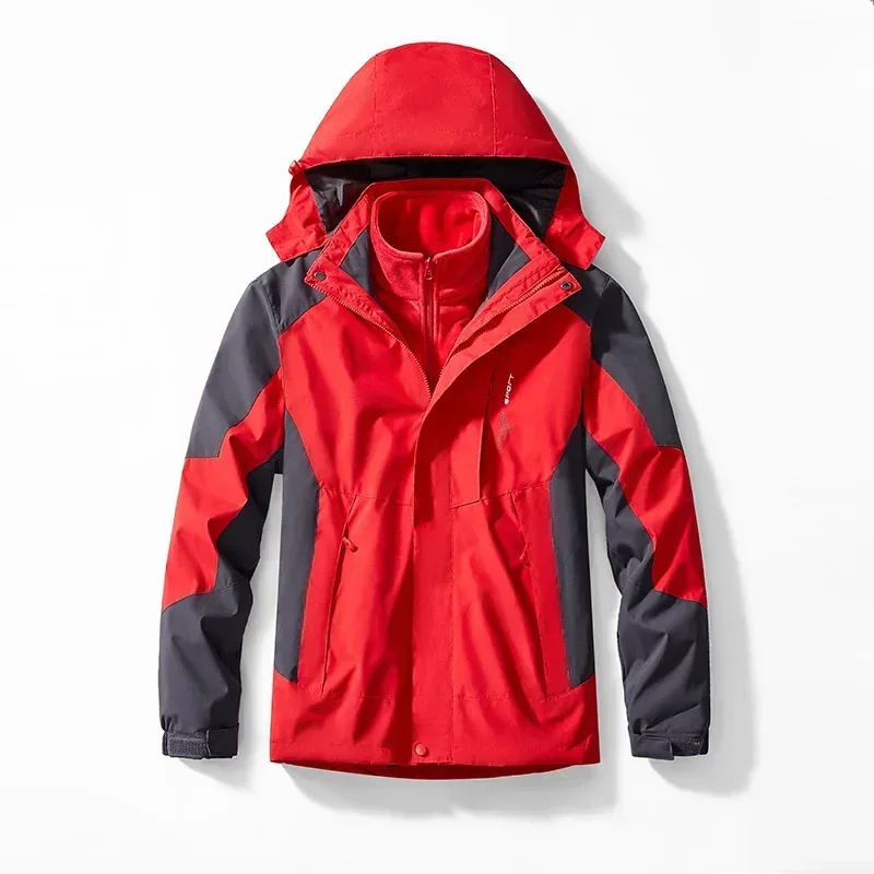 Two Pieces High Quality Thick Warm Coats Camping Windbreaker Parkas Hiking Windproof Outdoor Waterproof Suits Men's Women's
Two Pieces High Quality Thick Warm Coats Camping Windbreaker Parkas Hiking Windproof Outdoor Waterproof Suits Men's Women's