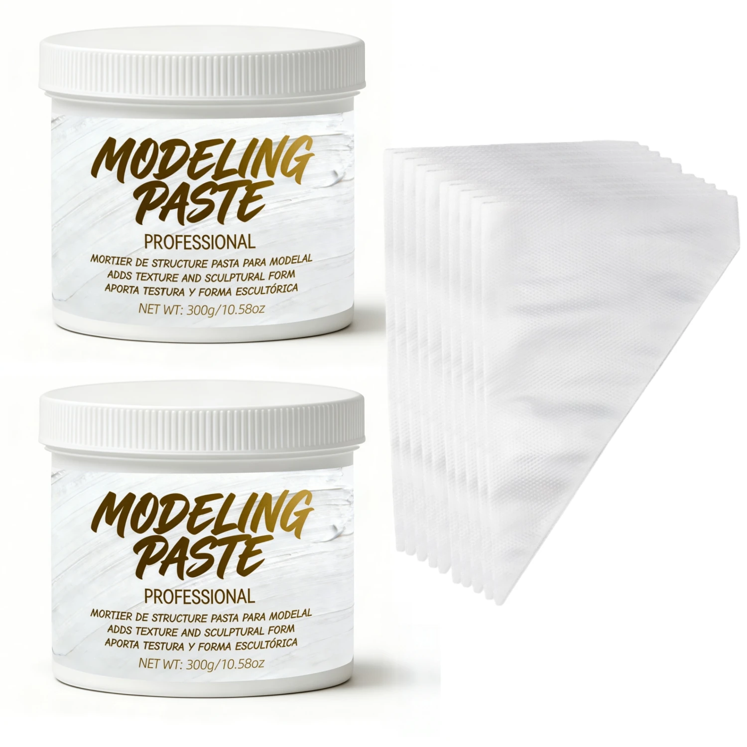 300g 3D Textured Modeling Paste, Acrylic Medium for Artists, Quick-Dry, No-Crack, Odorless, Thick Coating
300g 3D Textured Modeling Paste, Acrylic Medium for Artists, Quick-Dry, No-Crack, Odorless, Thick Coating