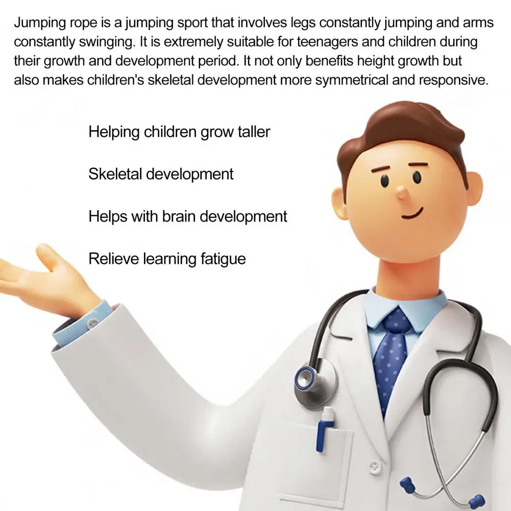Children Jump Rope Kids Jump Rope Ergonomic Handle Skipping Rope Adjustable Length Tangle-free Jump Rope for Children's Fitness
Children Jump Rope Kids Jump Rope Ergonomic Handle Skipping Rope Adjustable Length Tangle-free Jump Rope for Children's Fitness