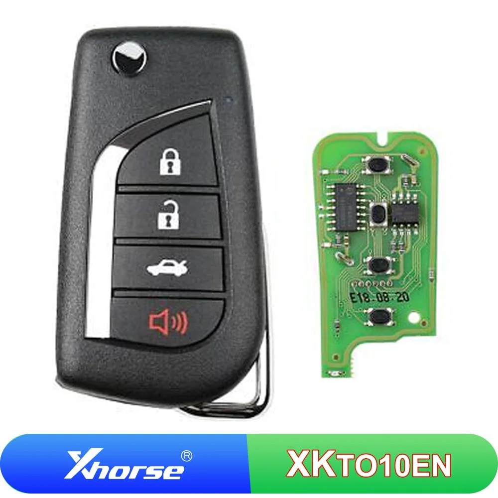 5/10 Pcs XKTO10EN Xhorse XK Wired Remote Key VVDI Car Key 4 Buttons Universal Flip Car Key For Toyota
5/10 Pcs XKTO10EN Xhorse XK Wired Remote Key VVDI Car Key 4 Buttons Universal Flip Car Key For Toyota