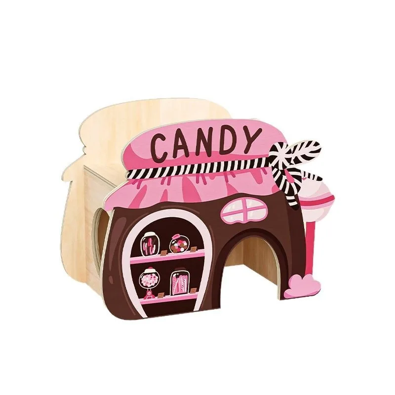Hamster Candy Shop Style Hideout Toy Running Wheel Ladder Platform Cage Decor Small Pet Playground House Accessory Cute Design
Hamster Candy Shop Style Hideout Toy Running Wheel Ladder Platform Cage Decor Small Pet Playground House Accessory Cute Design