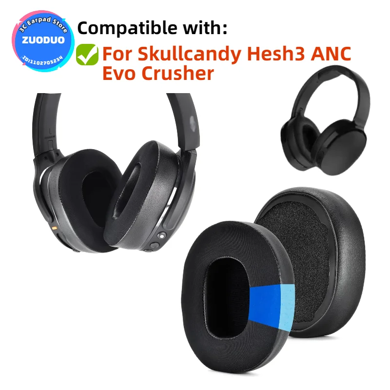 Replacement Earpads Fits ok For Skullcandy Hesh3 ANC Evo Crusher Headphone Ear Pads/Earpads Ear Cushions
Replacement Earpads Fits ok For Skullcandy Hesh3 ANC Evo Crusher Headphone Ear Pads/Earpads Ear Cushions