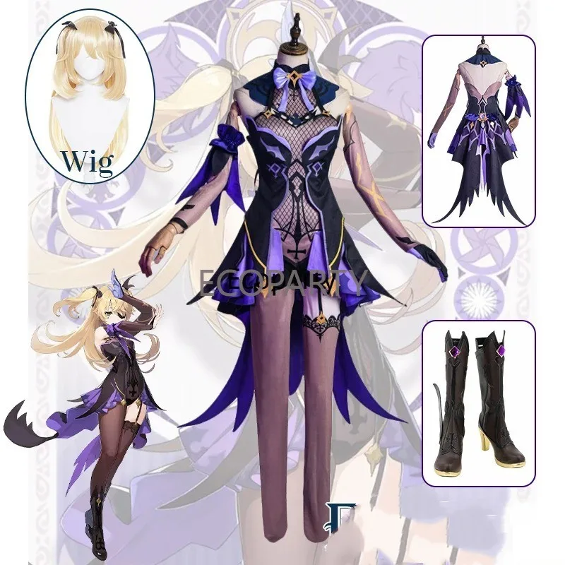 Genshin Impact Fischl Cosplay Costumes Halloween Costumes for Women Uniform Anime Clothes Vestido Dress Suit Wig Sets Outfits 30
Genshin Impact Fischl Cosplay Costumes Halloween Costumes for Women Uniform Anime Clothes Vestido Dress Suit Wig Sets Outfits 30