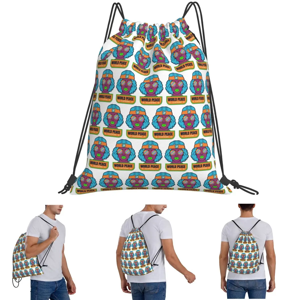 Peace Backpacks Casual Drawstring Bundle Pocket Sports Bag Book Bags for Man Woman Students
Peace Backpacks Casual Drawstring Bundle Pocket Sports Bag Book Bags for Man Woman Students