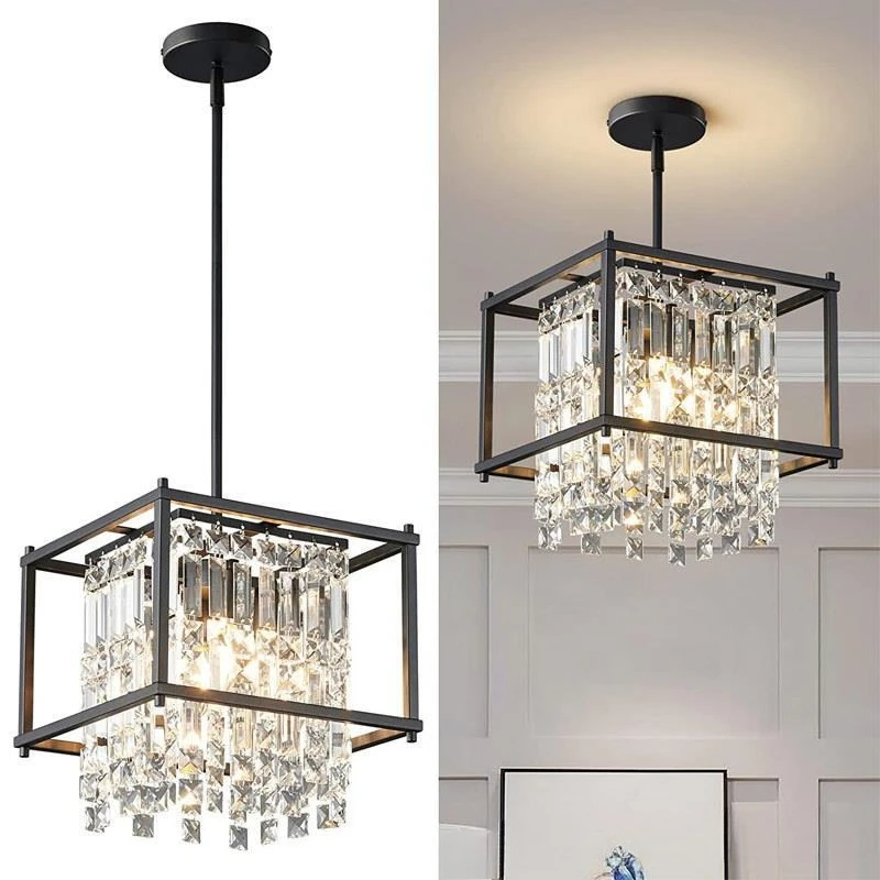 French Light Luxury Style Living Room/Villa Crystal Chandelier Design Creativer Square Corridor Decoration Ceiling Pendant Light
French Light Luxury Style Living Room/Villa Crystal Chandelier Design Creativer Square Corridor Decoration Ceiling Pendant Light