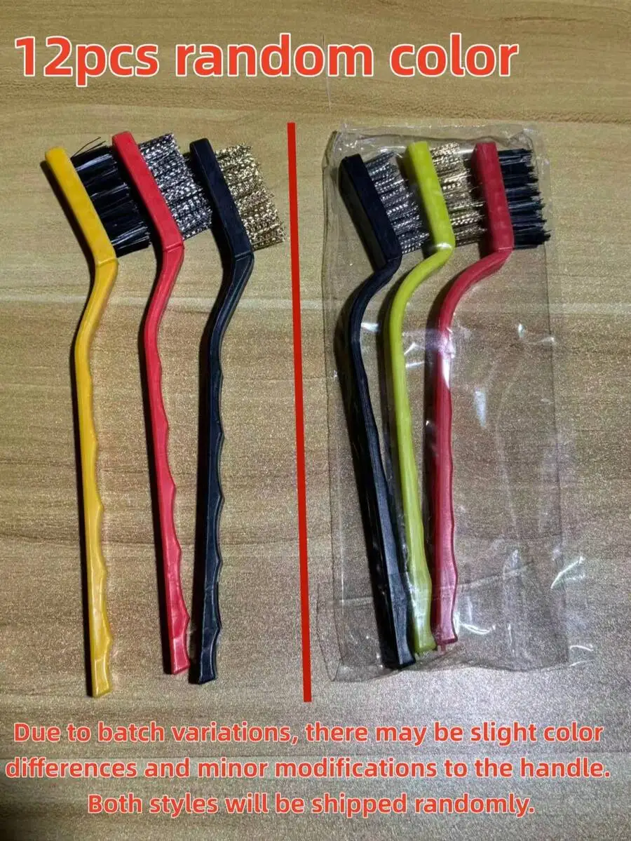 12Pcs Random Color Stainless Steel Wire Brush Set For Stove Grill Cleaning
12Pcs Random Color Stainless Steel Wire Brush Set For Stove Grill Cleaning