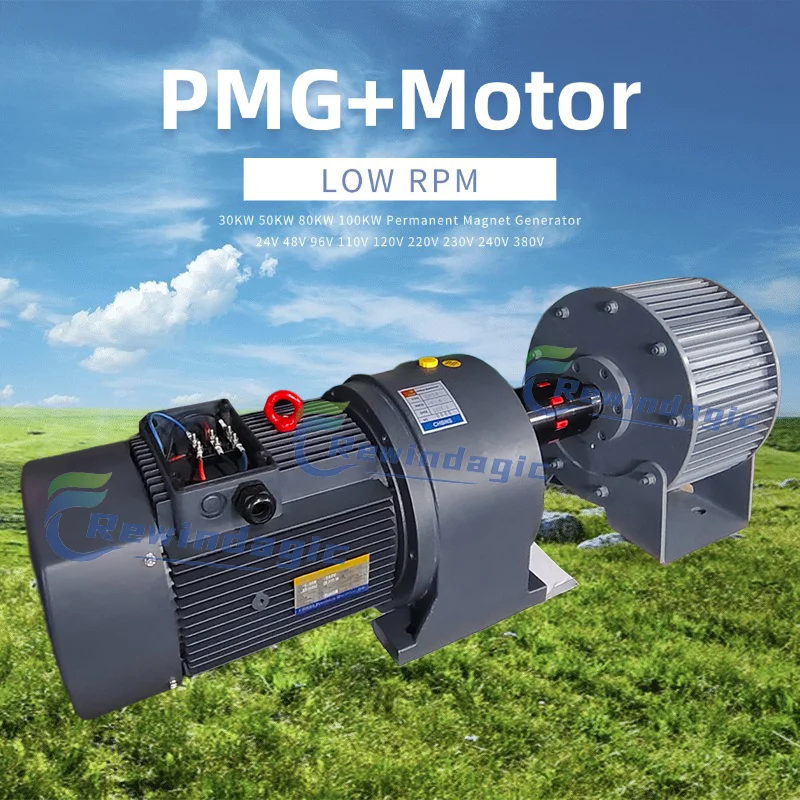 30KW 50KW 80KW 100KW Low Speed Permanent Magnet Generator 220V 380V 3 Phase AC Alternator Motor Drive Water Wind Turbine
30KW 50KW 80KW 100KW Low Speed Permanent Magnet Generator 220V 380V 3 Phase AC Alternator Motor Drive Water Wind Turbine