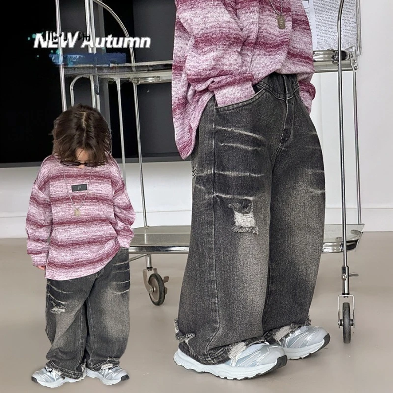 Baby Boys Jeans Fashion Holes Pants for Kids Korean Style Children Wear 2025 New Casual Denim Trousers
Baby Boys Jeans Fashion Holes Pants for Kids Korean Style Children Wear 2025 New Casual Denim Trousers