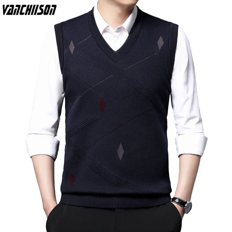 Men Wool Knit Jumper Tank Sweater Tops Sleeveless Vintage Fashion Casual V Neck Thick for Autumn Winter Basic 00225
Men Wool Knit Jumper Tank Sweater Tops Sleeveless Vintage Fashion Casual V Neck Thick for Autumn Winter Basic 00225