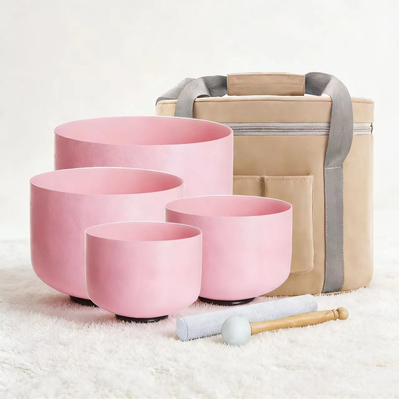 Hye-eun Pink 440hz/432hz Large Crystal Singing Bowl Set of 4 for Meditation Sound Healing with Bag
Hye-eun Pink 440hz/432hz Large Crystal Singing Bowl Set of 4 for Meditation Sound Healing with Bag