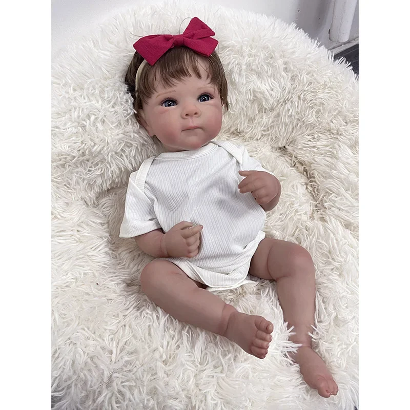 45CM Full Body Vinyl Reborn Baby Doll Girls Bettie Newborn Baby Size Real Looking Baby Dolls 3D Skin Tone Veins Bebé Reborn
45CM Full Body Vinyl Reborn Baby Doll Girls Bettie Newborn Baby Size Real Looking Baby Dolls 3D Skin Tone Veins Bebé Reborn