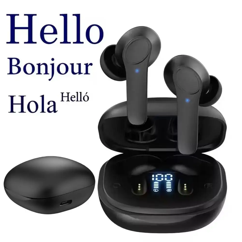 Translation Headphones Real Time Bluetooth Earbuds Translator 144 Languages Simultaneous Business Interpretation Earphones
Translation Headphones Real Time Bluetooth Earbuds Translator 144 Languages Simultaneous Business Interpretation Earphones
