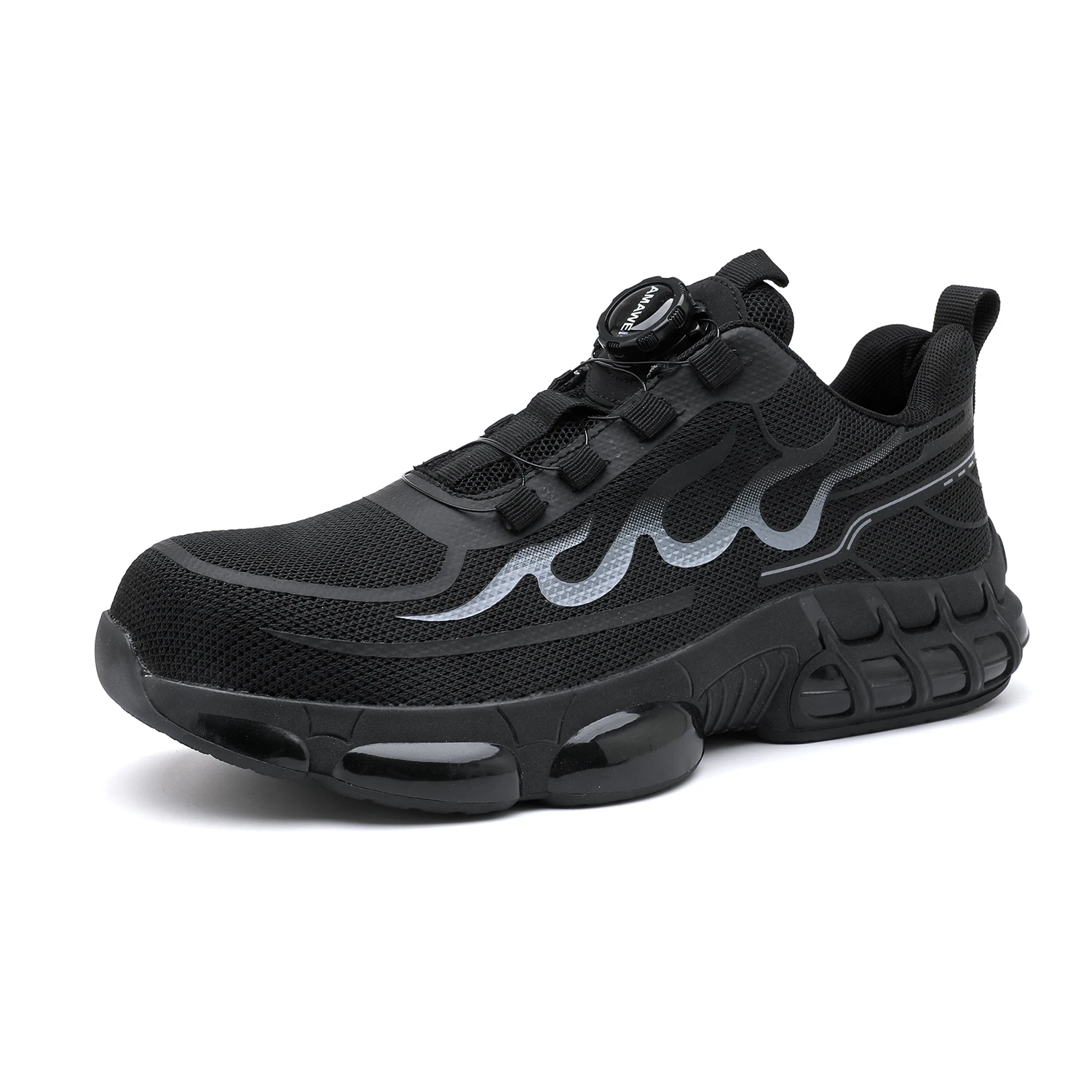 Steel Toe Safety Shoes Men, Anti-Puncture Anti-Smash Non Slip Construction Work Shoes Rotating Button Industrial Work Boots
Steel Toe Safety Shoes Men, Anti-Puncture Anti-Smash Non Slip Construction Work Shoes Rotating Button Industrial Work Boots