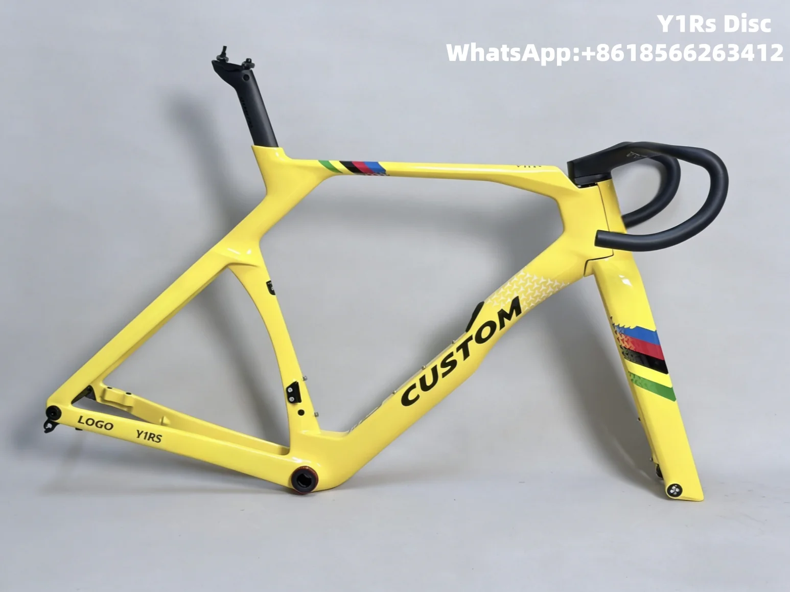 High Modulus Carbon Fiber Y1Rs Disc Road Bike Frame with Integrated Handlebar
High Modulus Carbon Fiber Y1Rs Disc Road Bike Frame with Integrated Handlebar