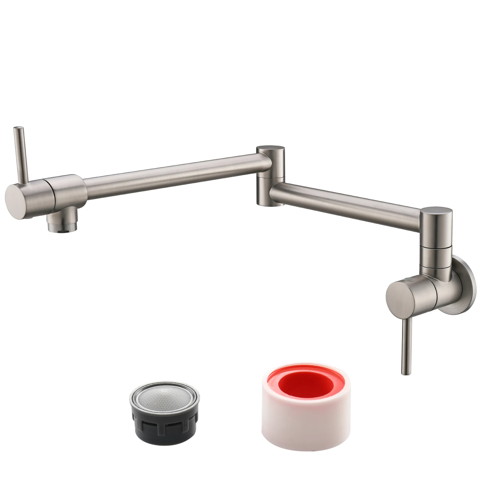 Brass Folding Faucet 1/2'' NPT Wall Mount Kitchen Faucet Two Handles Cold Water Tap Nickel
Brass Folding Faucet 1/2'' NPT Wall Mount Kitchen Faucet Two Handles Cold Water Tap Nickel