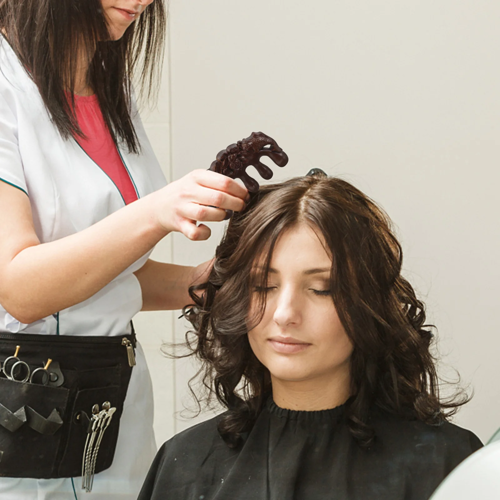 Ebony Wooden Comb Smooth Teeth Scalp Massager Lightweight Portable Hair Care Comb Anti-Static for Thick Long Wet Dry Hair
Ebony Wooden Comb Smooth Teeth Scalp Massager Lightweight Portable Hair Care Comb Anti-Static for Thick Long Wet Dry Hair