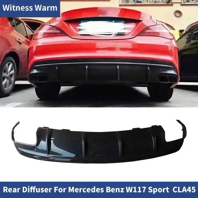 Carbon Fiber Rear Lip Spoiler Diffuser for Benz Cla Class W117 Cla45 Amg Style 2014-2019 with 4-outlet Exhaust Sport Bumper
Carbon Fiber Rear Lip Spoiler Diffuser for Benz Cla Class W117 Cla45 Amg Style 2014-2019 with 4-outlet Exhaust Sport Bumper
